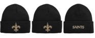 Outerstuff Youth Black New Orleans Saints Basic Cuffed Knit Hat